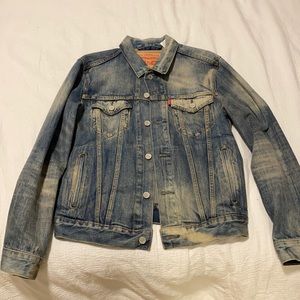 Levi Trucker Denim Jacket Small Medium Wash